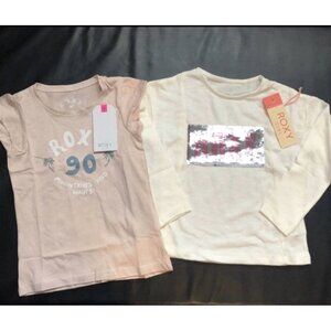 NWT Roxy Flip Sequin Tee Set Girls Size 5